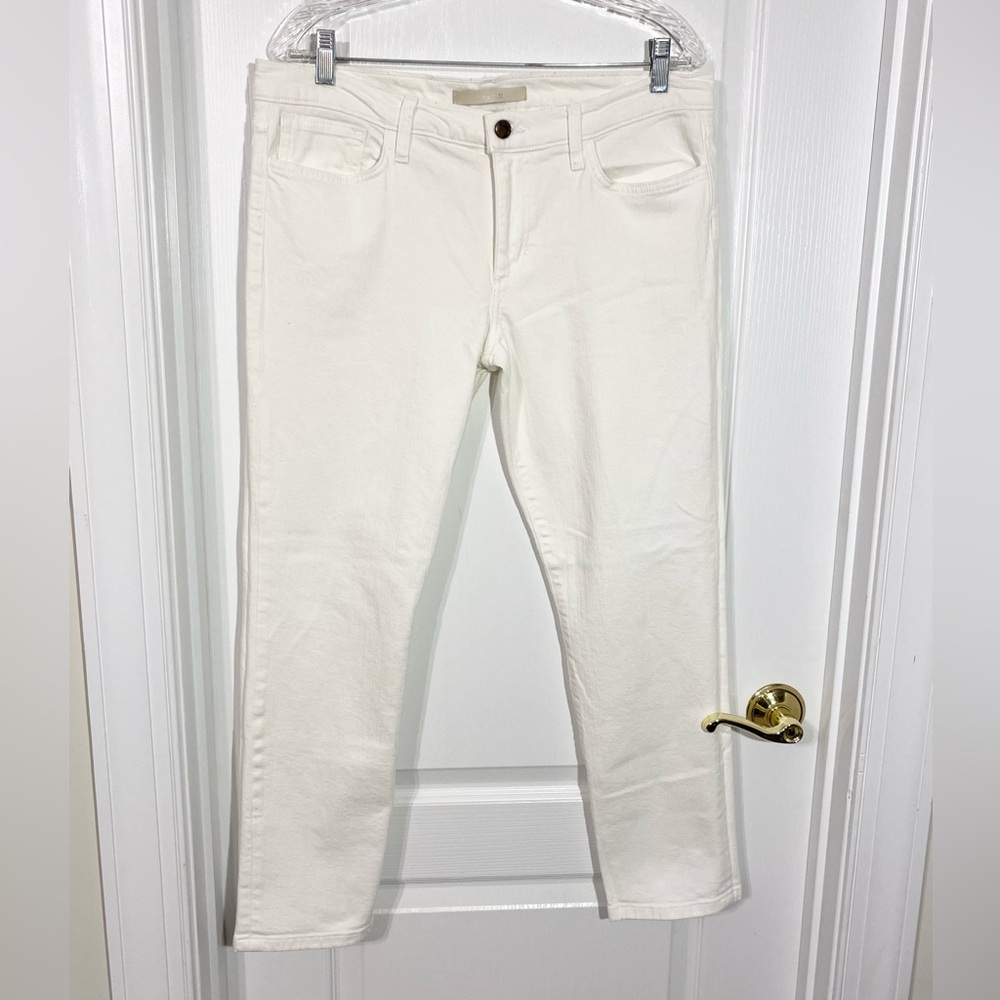 Joe's Jeans Straight Leg Mid Rise Ankle Jeans White Size 31